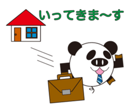 circle face 4 pig-panda : for japanese sticker #619729