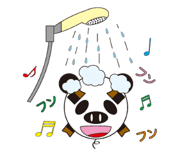 circle face 4 pig-panda : for japanese sticker #619744