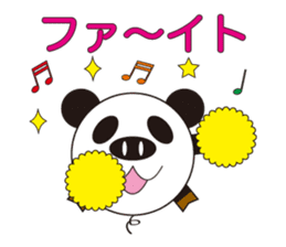 circle face 4 pig-panda : for japanese sticker #619745