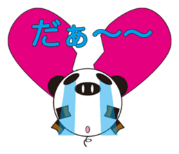 circle face 4 pig-panda : for japanese sticker #619747