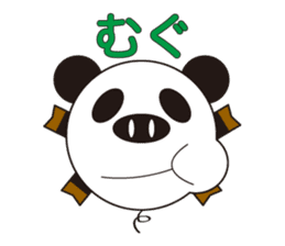 circle face 4 pig-panda : for japanese sticker #619748