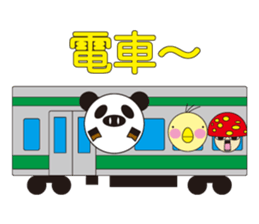 circle face 4 pig-panda : for japanese sticker #619754