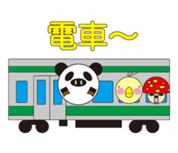 circle face 4 pig-panda : for japanese sticker #619754