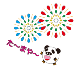 circle face 4 pig-panda : for japanese sticker #619756
