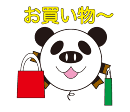 circle face 4 pig-panda : for japanese sticker #619759