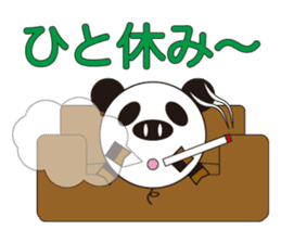 circle face 4 pig-panda : for japanese sticker #619760