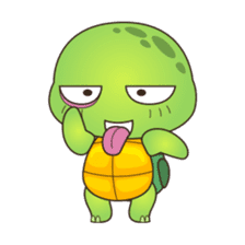 Pura, the cool and funny turtle sticker #619764