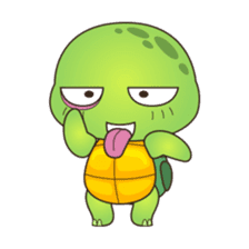 Pura, the cool and funny turtle sticker #619764