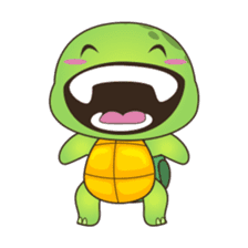 Pura, the cool and funny turtle sticker #619767