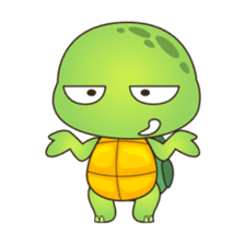Pura, the cool and funny turtle sticker #619781