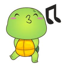 Pura, the cool and funny turtle sticker #619782
