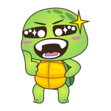 Pura, the cool and funny turtle sticker #619786