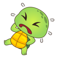 Pura, the cool and funny turtle sticker #619789