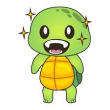 Pura, the cool and funny turtle sticker #619796