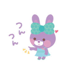 Small rabbit fell in love. sticker #620123