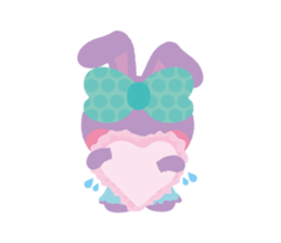 Small rabbit fell in love. sticker #620127