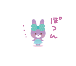 Small rabbit fell in love. sticker #620146