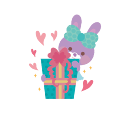 Small rabbit fell in love. sticker #620158