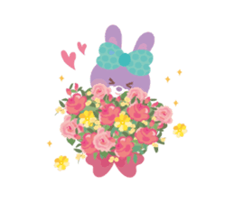 Small rabbit fell in love. sticker #620159