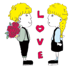 Ma-kun & Mi-chan sticker #620184