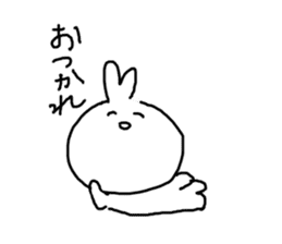 rabbit a stampe. sticker #620689