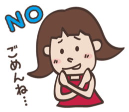 cute expression  stamp sticker #620894