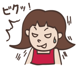 cute expression  stamp sticker #620908