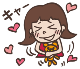 cute expression  stamp sticker #620919