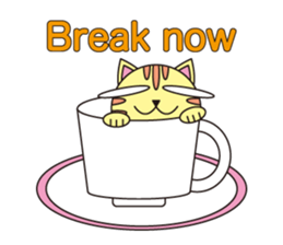 circle face 6 cat sticker #621691