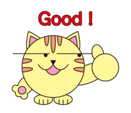 circle face 6 cat sticker #621697