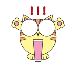 circle face 6 cat sticker #621699