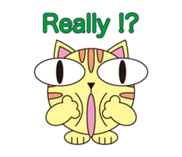 circle face 6 cat sticker #621700