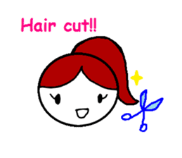 cutie ponytail sticker #622272