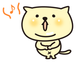 The cat of double chin sticker #623024