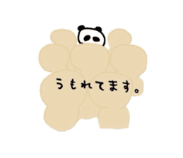Big Fan Panda sticker #623257