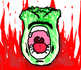 Angry vegetables sticker #624209