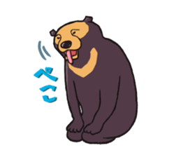 Mr.Atsuo of a sun bear sticker #624693