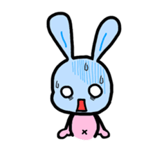 Pink rabbit sticker #625629