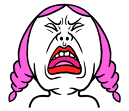 ROSHIHI's Funny Face Stamp sticker #625654