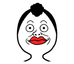 ROSHIHI's Funny Face Stamp sticker #625656