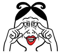 ROSHIHI's Funny Face Stamp sticker #625660