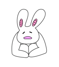 A rabbit and tortoise sticker #626186