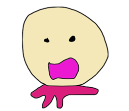 Round face man sticker #626287