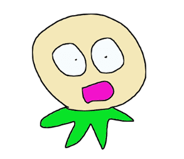 Round face man sticker #626289