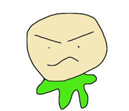 Round face man sticker #626297