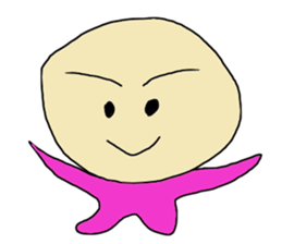 Round face man sticker #626299