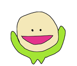 Round face man sticker #626300