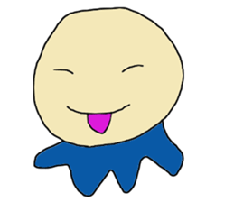 Round face man sticker #626319