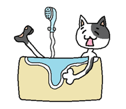 cat pad yoshio sticker #626572