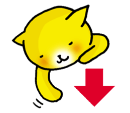 Happy Yellow CAT sticker #626927